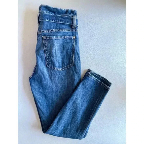 7 For All Mankind Paperbag High Rise Tie Belt Jeans size 27 - Picture 9 of 10